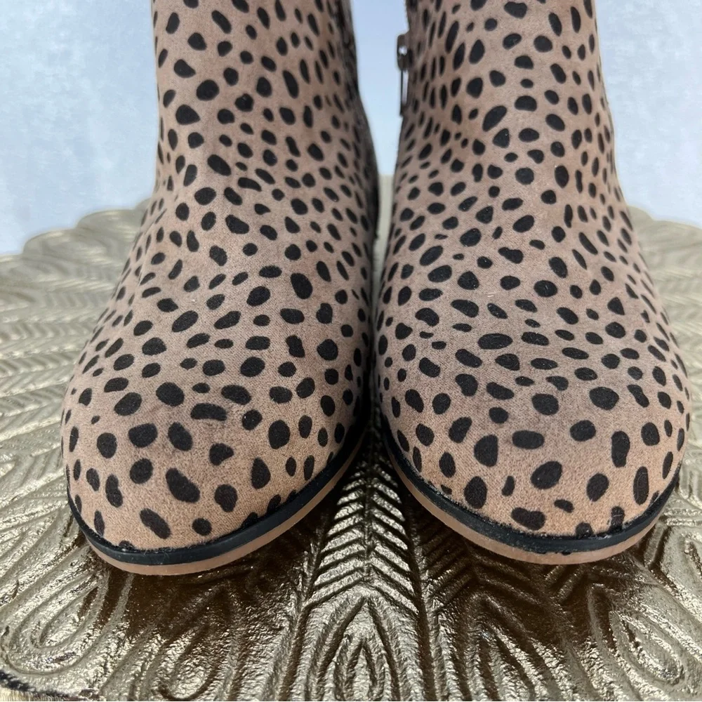 Cat & Jack Leopard Print Ankle‎ Boots | Girls Size 4